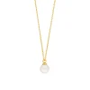 Halskette Single Pearl, 14 Karat Gelbgold-LEAF Discount