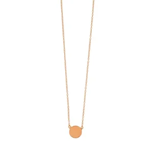 Halskette Slices, 18 Karat Rosegold vergoldet-LEAF New