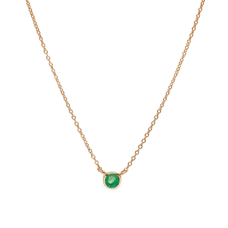 halskette_smaragd__karat__0-2.webp Halskette Smaragd, 14 Karat Rosegold-LEAF New