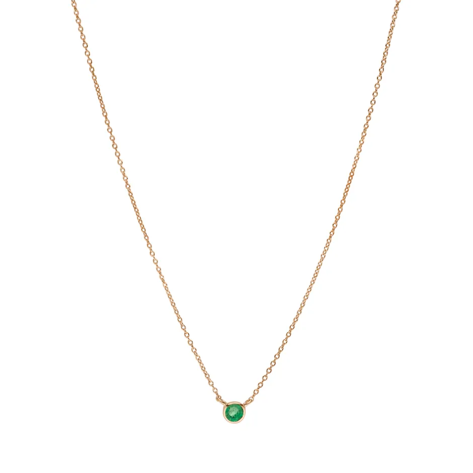 halskette_smaragd__karat__1-2.webp Halskette Smaragd, 14 Karat Rosegold-LEAF New