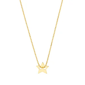 Halskette Star, 14 Karat Gelbgold-LEAF Sale