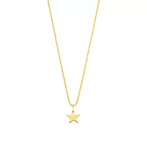 Halskette STAR, 14 Karat Gelbgold-LEAF New