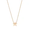 Halskette Star, 14 Karat Rosegold-LEAF Clearance