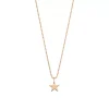 Halskette STAR, 14 Karat Rosegold-LEAF Online
