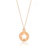 Halskette Star, 14 Karat Rosegold-LEAF Clearance