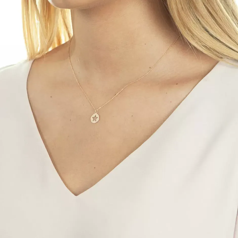 halskette_star__karat_ros_1-2.webp Halskette Star, 14 Karat Rosegold-LEAF Clearance