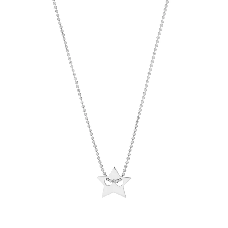 halskette_star__karat_wei_0-1.webp Halskette Star, 14 Karat Weißgold-LEAF Fashion