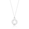 Halskette Star, 14 Karat Weißgold-LEAF Fashion