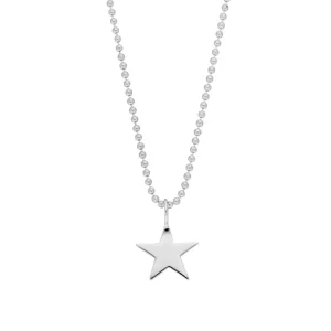 Halskette STAR, 14 Karat Weißgold-LEAF Best