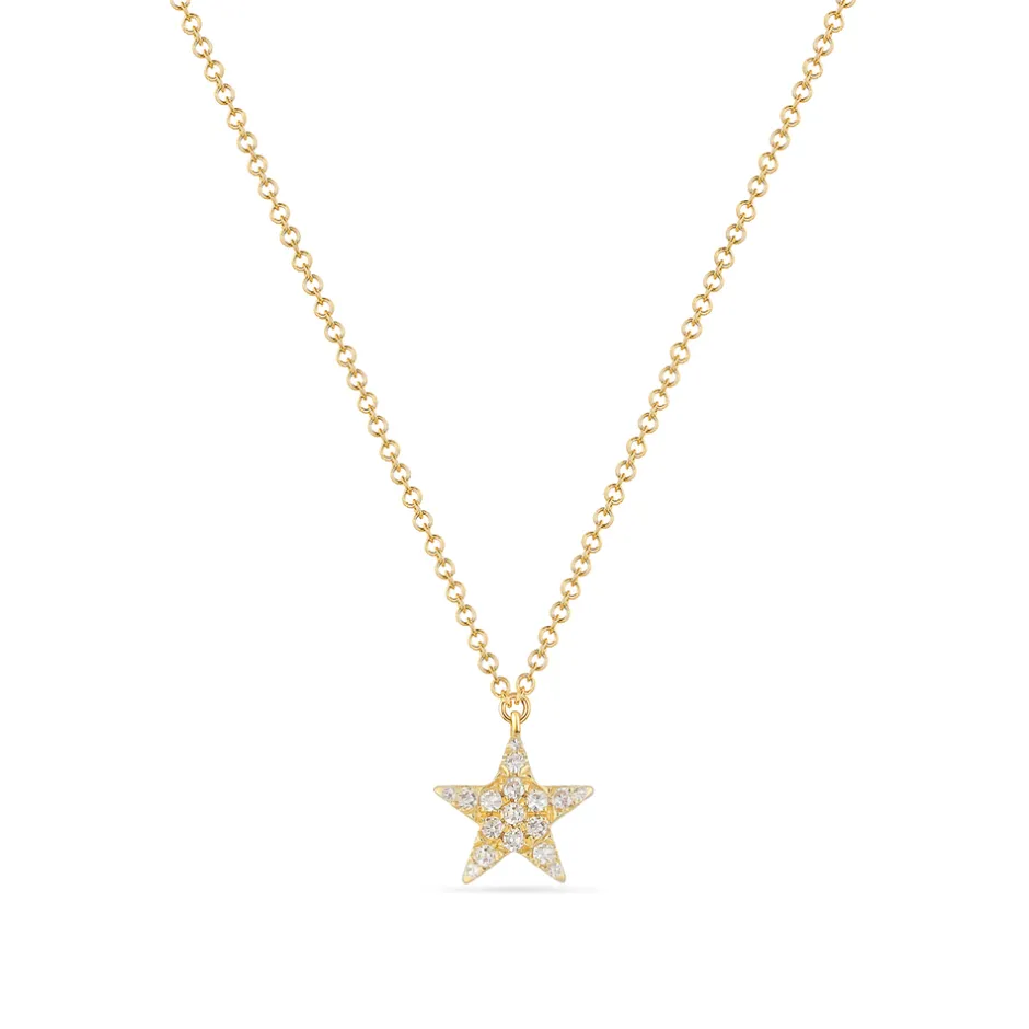 halskette_stern_mit_diama_0.webp Halskette Stern mit Diamanten, 18 Karat Gelbgold-LEAF Best