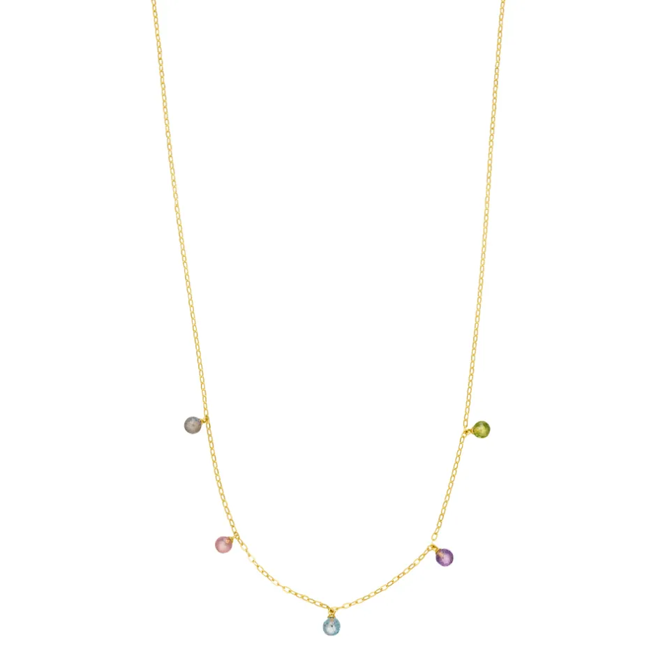 halskette_sweet_gems__kar_4.webp Halskette SWEET GEMS, 14 Karat Gelbgold-LEAF Fashion