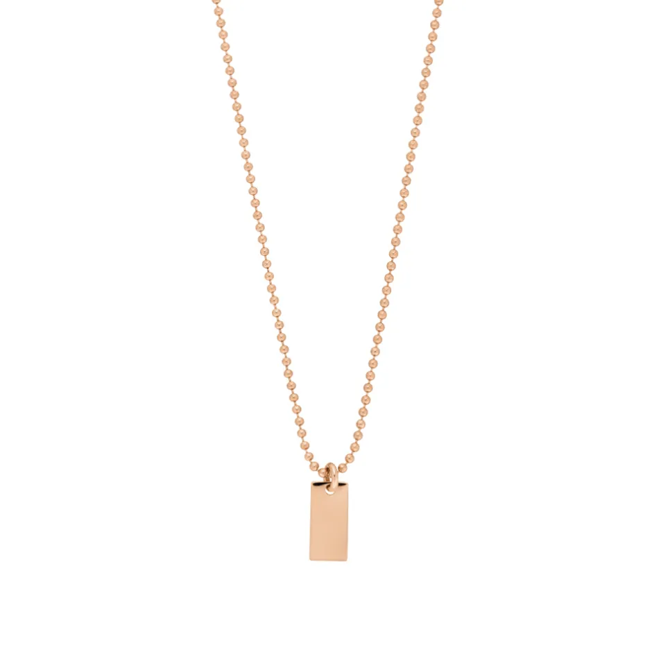 halskette_tiny_dog_tag__k_0-2.webp Halskette Tiny Dog Tag, 14 Karat Rosegold-LEAF Discount