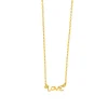 Halskette TINY LOVE, 18 Karat Gelbgold vergoldet-LEAF Discount