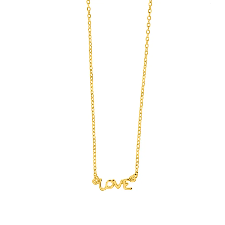 halskette_tiny_love__kara_0.webp Halskette TINY LOVE, 18 Karat Gelbgold vergoldet-LEAF Discount