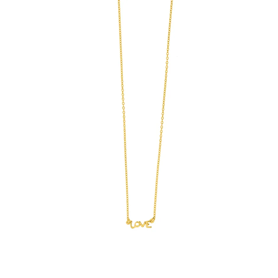 halskette_tiny_love__kara_2.webp Halskette TINY LOVE, 18 Karat Gelbgold vergoldet-LEAF Discount