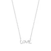 Halskette TINY LOVE mit Diamanten, 14 Karat Weißgold-LEAF Clearance