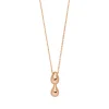 Halskette Two Drop, 18 Karat Rosegold vergoldet-LEAF Outlet