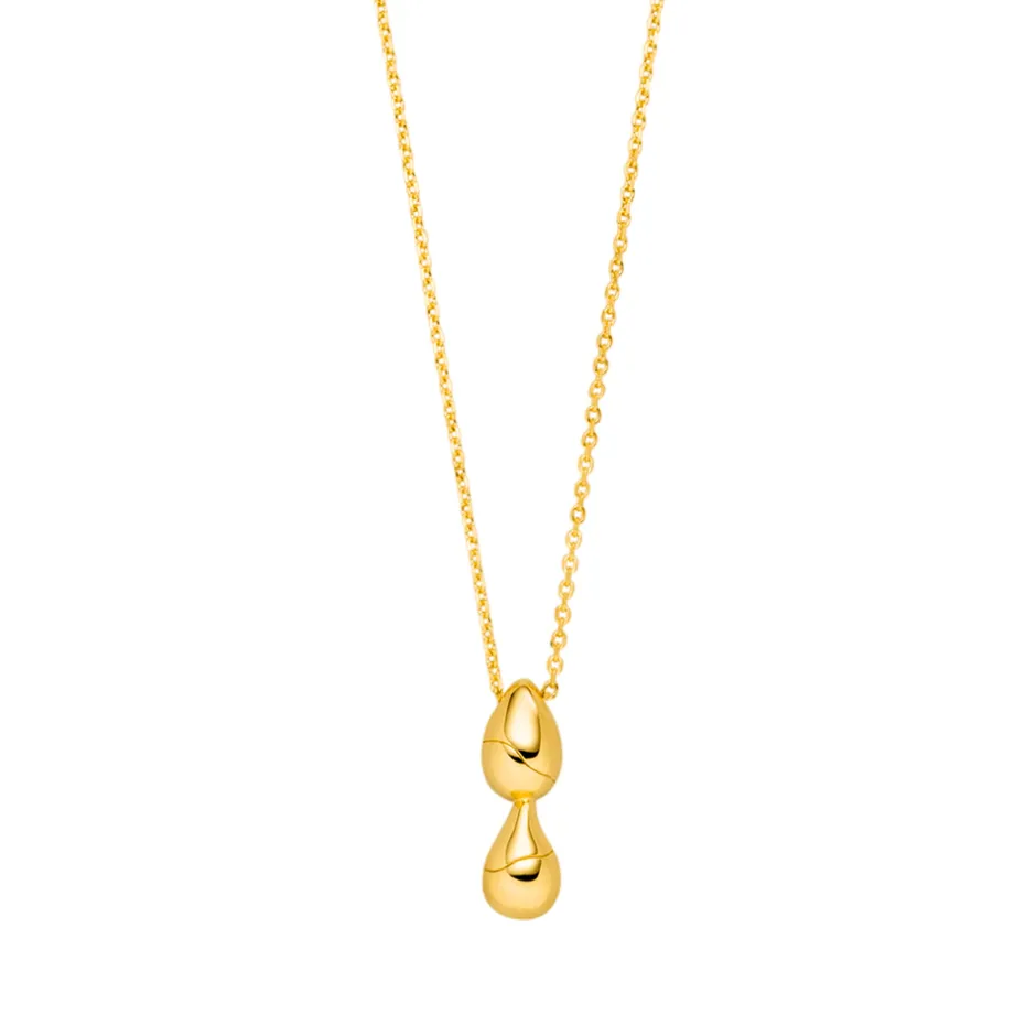 halskette_two_drop__karat_0.webp Halskette Two Drop, 18 Karat Gelbgold vergoldet-LEAF Online