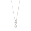 Halskette Two Drop, 925 Sterlingsilber-LEAF Hot