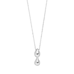 Halskette Two Drop, 925 Sterlingsilber-LEAF Hot