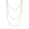 Halskette WATERFALL, 18 Karat Rosegold-LEAF Fashion