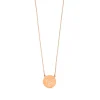 Halskette YES, 18 Karat Rosegold vergoldet-LEAF New