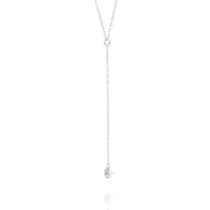 Halskette Y-PURE Diamant, 18 Karat Weißgold-LEAF Outlet