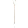 Halskette Y-PURE Diamant, 18 Karat Rosegold-LEAF Online