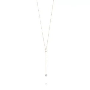 Halskette Y-PURE Diamant, 18 Karat Rosegold-LEAF Online