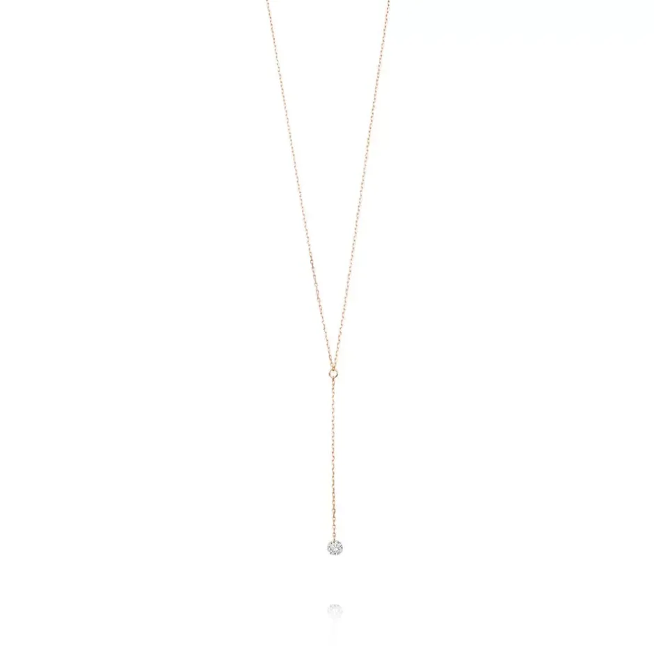 halskette_ypure_diamant___2-2.webp Halskette Y-PURE Diamant, 18 Karat Rosegold-LEAF Online