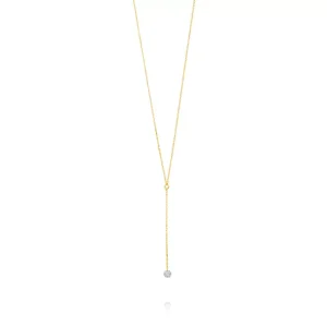 Halskette Y-PURE Diamant, 18 Karat Gelbgold-LEAF Sale