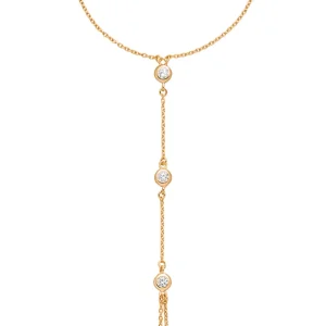 Hand Chain Zirkonia,18 K Rosegold vergoldet-LEAF Fashion