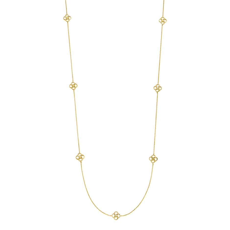 lange_halskette_clover_ch_1-1.webp Lange Halskette Clover Charm, 18 Karat Gelbgold vergoldet-LEAF Sale