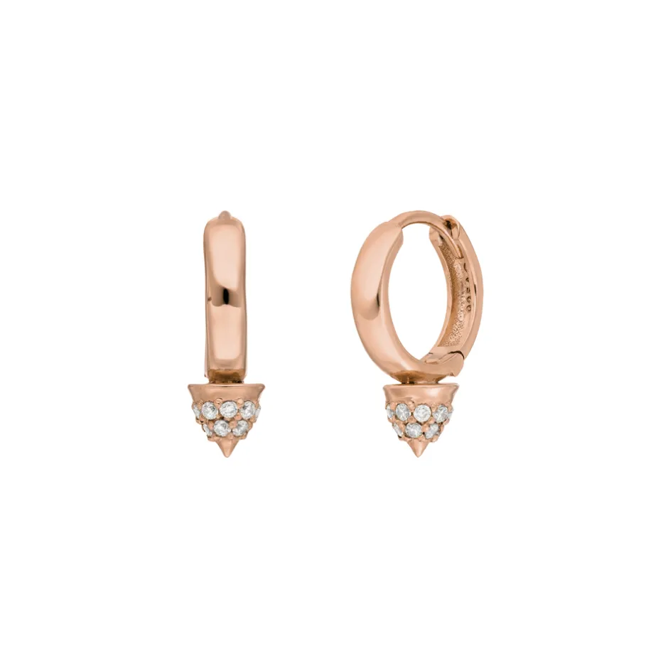 mini_creole_single_stud___0-2.webp Mini Creole Single Stud, 18 K Rosegold vergoldet-LEAF Outlet