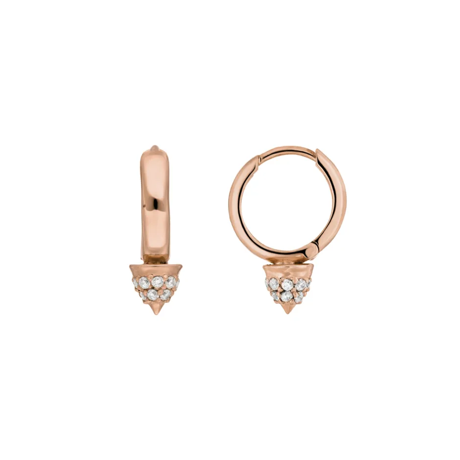 mini_creole_single_stud___1-2.webp Mini Creole Single Stud, 18 K Rosegold vergoldet-LEAF Outlet