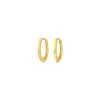 Mini Klappcreolen, 12mm, 14 Karat Gelbgold-LEAF Discount