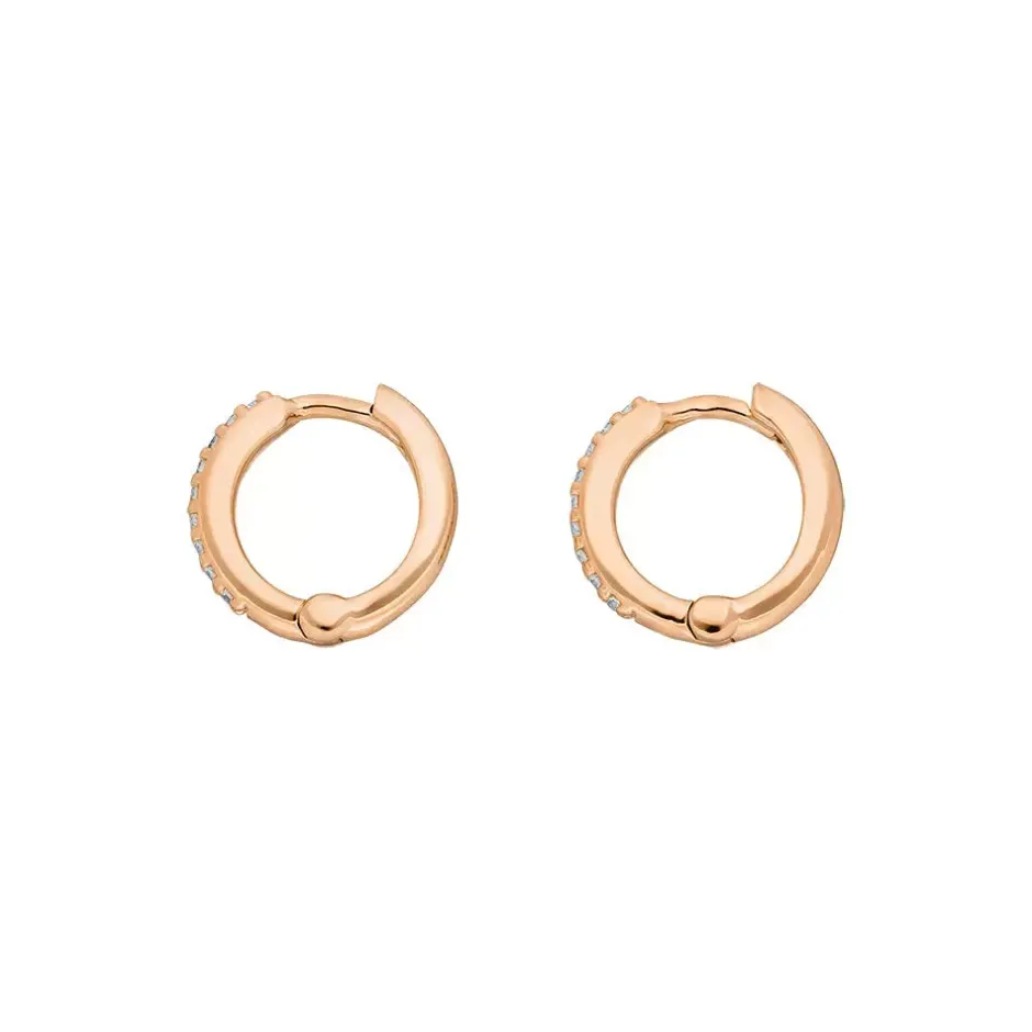 miniklappcreolen_mit_zirk_2-2.webp Mini-Klappcreolen mit Zirkonia, 18 K Rosegold vergoldet-LEAF Fashion