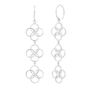 Ohrhänger Clover Charm, 925 Sterlingsilber-LEAF Sale