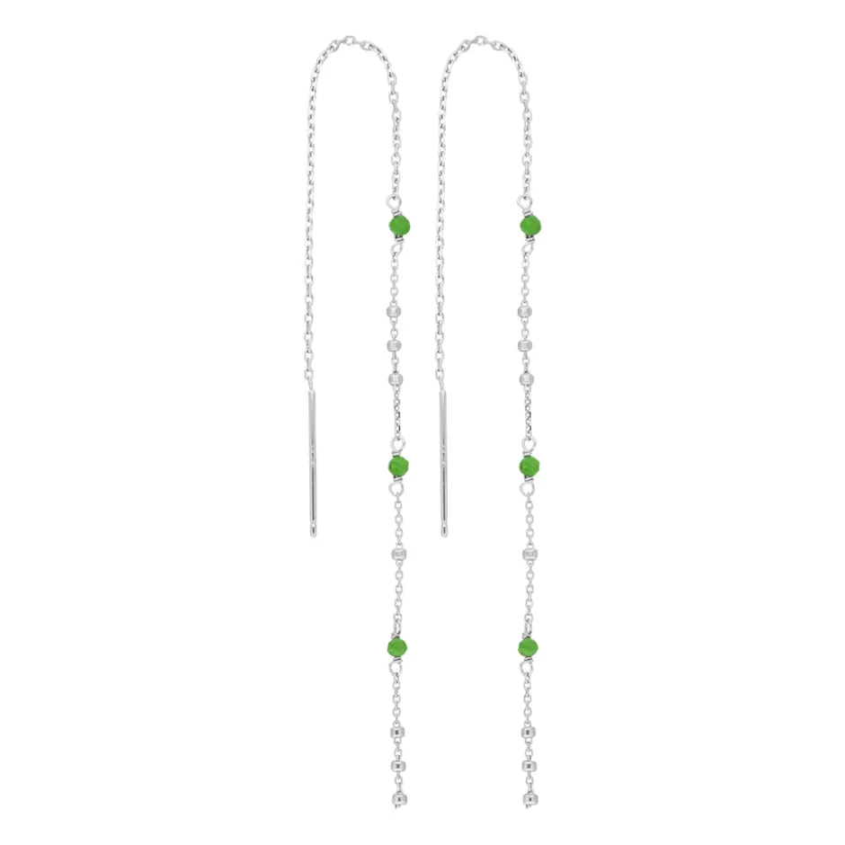ohrhnger_flying_gems_grne_0.webp Ohrhänger Flying Gems, Grüner Achat, 925 Sterllingsilber-LEAF New