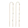 Ohrhänger Flying Gems, Labradorit, 18 K Rosegold vergoldet-LEAF New