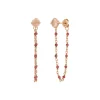 Ohrhänger Flying Gems, Rosenquarz, 18 K Rosegold vergoldet-LEAF Sale