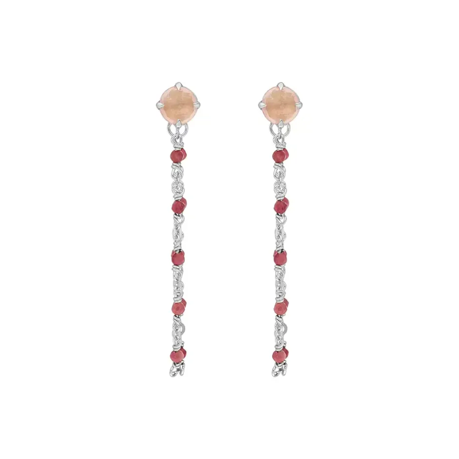 ohrhnger_flying_gems_rose_1.webp Ohrhänger Flying Gems, Rosenquarz, 925 Sterlingsilber-LEAF Best