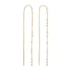Ohrhänger Flying Pearls, 18 Karat Rosegold vergoldet-LEAF Hot