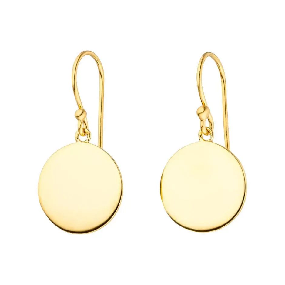 ohrhnger_plttchen__cm_pol_0.webp Ohrhänger Plättchen 1,4 cm poliert, 18 K Gelbgold vergoldet-LEAF Fashion