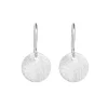 Ohrhänger Plättchen groß, 925 Sterlingsilber-LEAF Hot