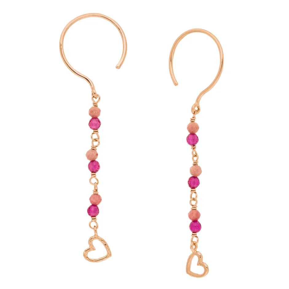 ohrhnger_rubin__k_rosegol_0.webp Ohrhänger Rubin, 18 K Rosegold vergoldet-LEAF Best