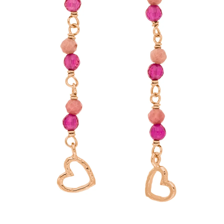 ohrhnger_rubin__k_rosegol_1.webp Ohrhänger Rubin, 18 K Rosegold vergoldet-LEAF Best