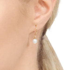 Ohrhänger Single Pearls, 14 Karat Weißgold-LEAF Best