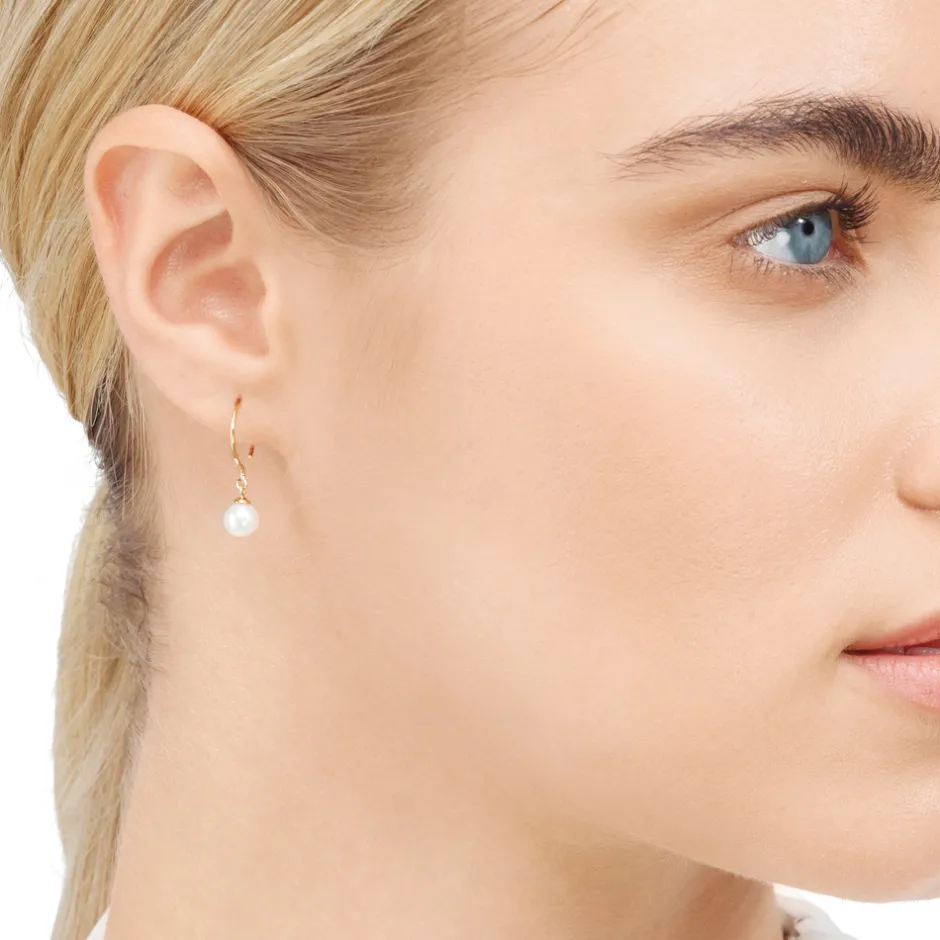 ohrhnger_single_pearls__k_3-1.webp Ohrhänger Single Pearls, 14 Karat Gelbgold-LEAF Hot