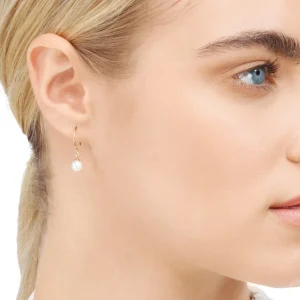 Ohrhänger Single Pearls, 14 Karat Weißgold-LEAF Best